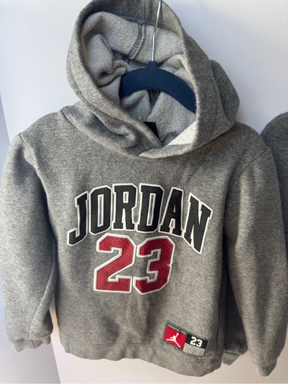 Jordan Kids' Gray Hooded Sweatshirt with pants